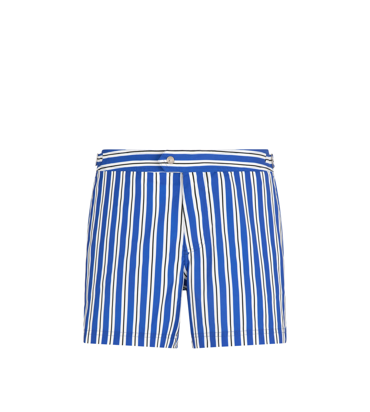 BOLD REGIMENTAL STRIPE PRINT NYLON SWIM SHORT image number 0