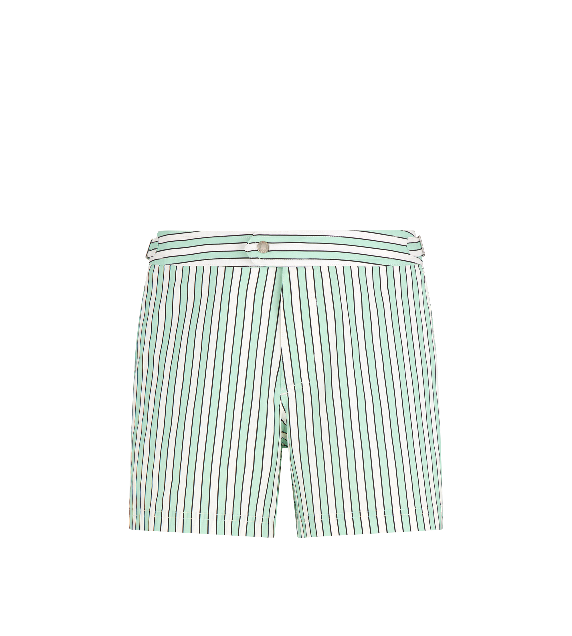 BATON STRIPE PRINT NYLON SWIM SHORT
