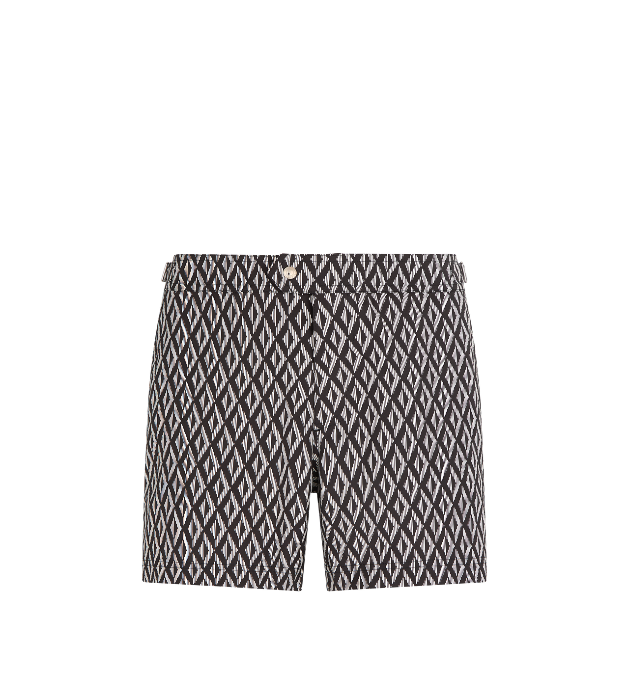 OPTICAL DIAMOND PRINT NYLON SWIM SHORT image number 0