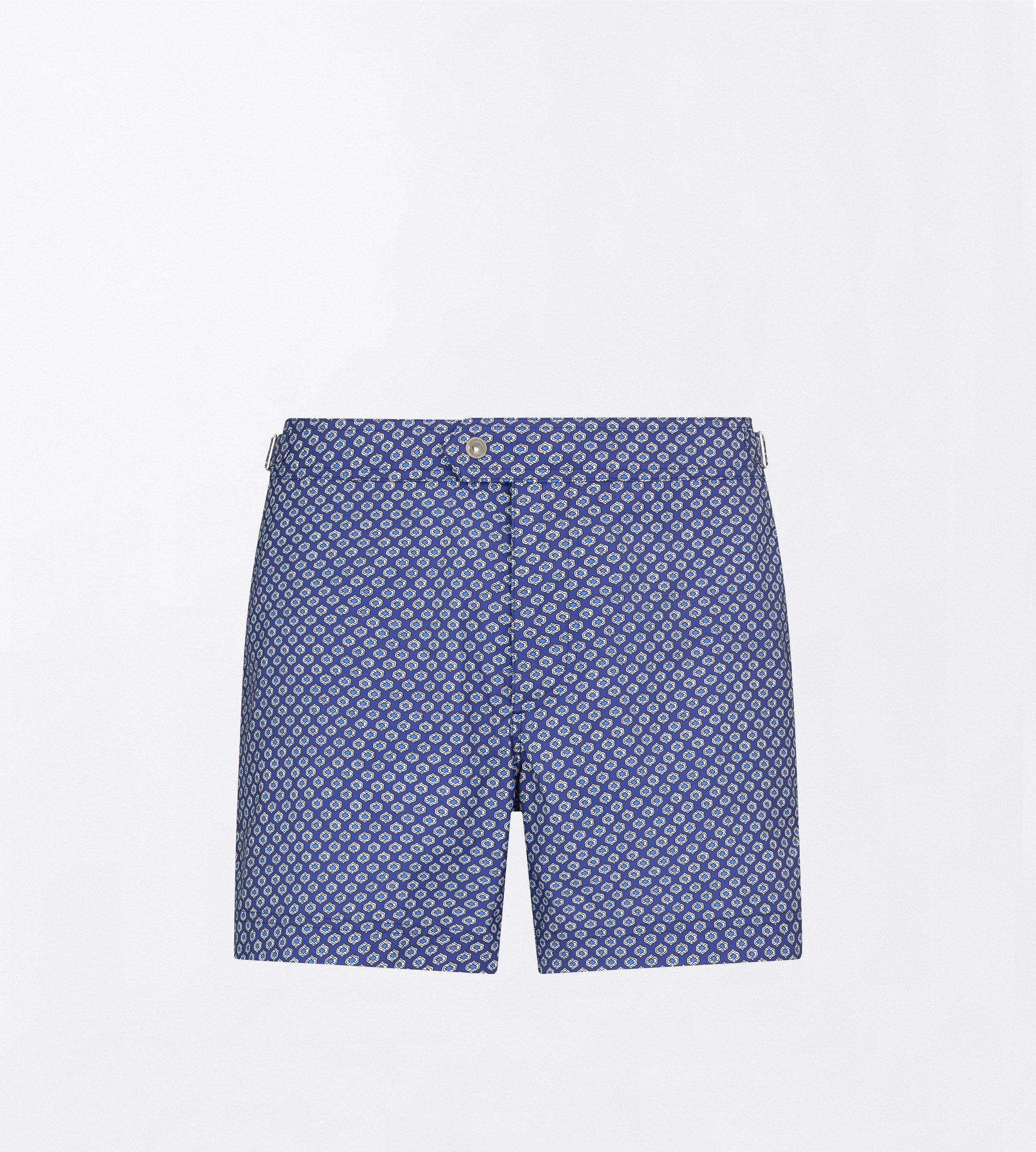 GEOMETRIC PRINT NYLON SWIM SHORT