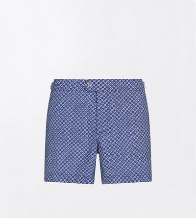 GEOMETRIC PRINT NYLON SWIM SHORT