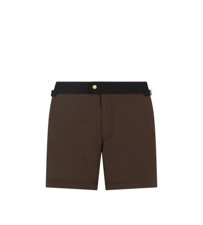 CONTRAST NYLON SWIM SHORT