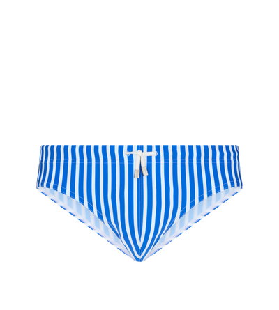 SMALL STRIPE PRINT JERSEY SWIM BRIEF