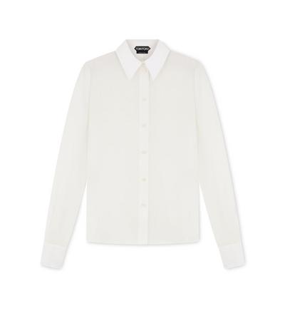 CREPE DE CHINE FITTED SHIRT