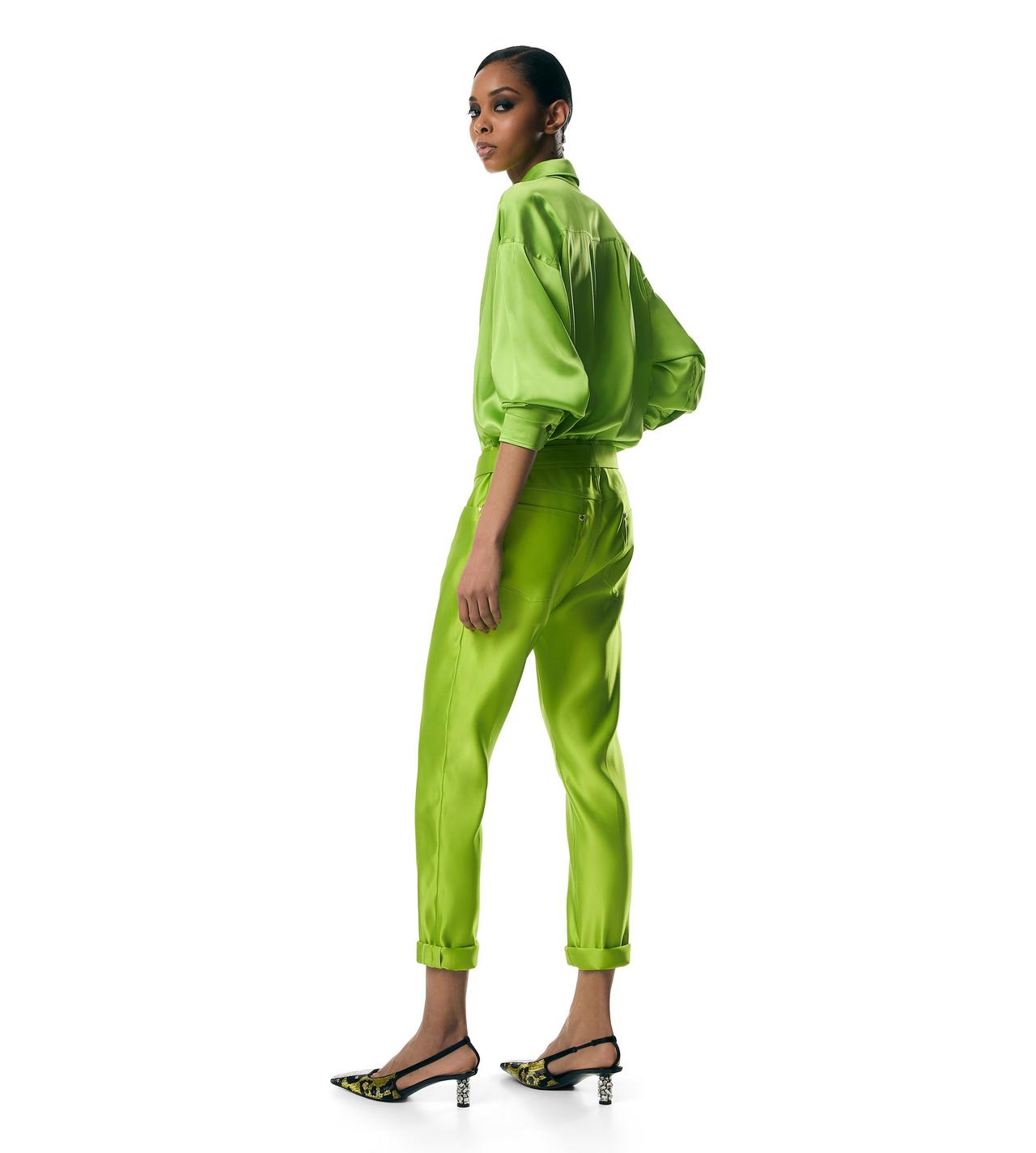 STRETCH SILK SATIN RELAXED FIT SHIRT image number 2
