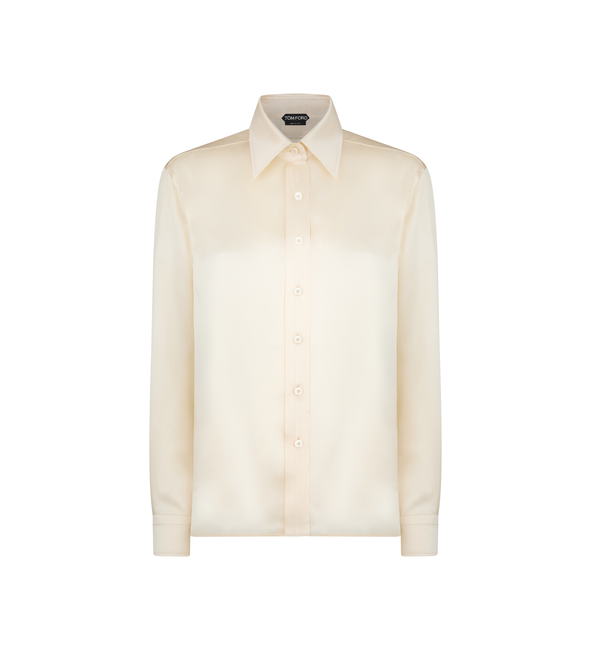 FLUID CHARMEUSE SILK SHIRT