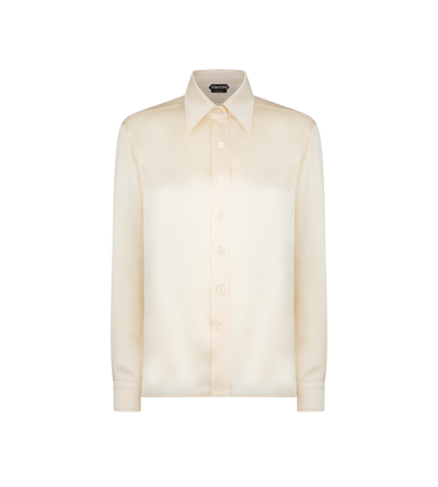 FLUID CHARMEUSE SILK SHIRT image number 0