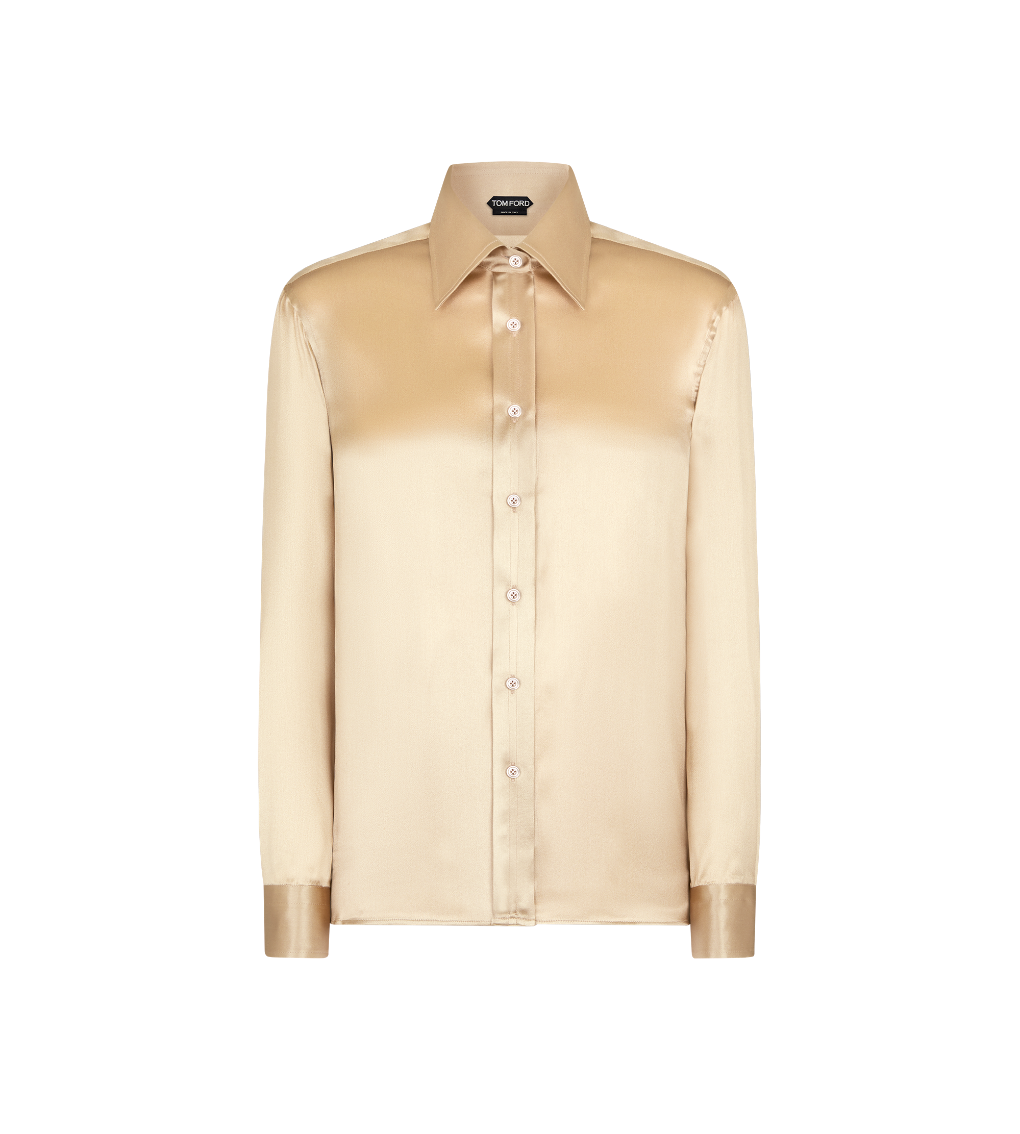 FLUID CHARMEUSE SILK SHIRT