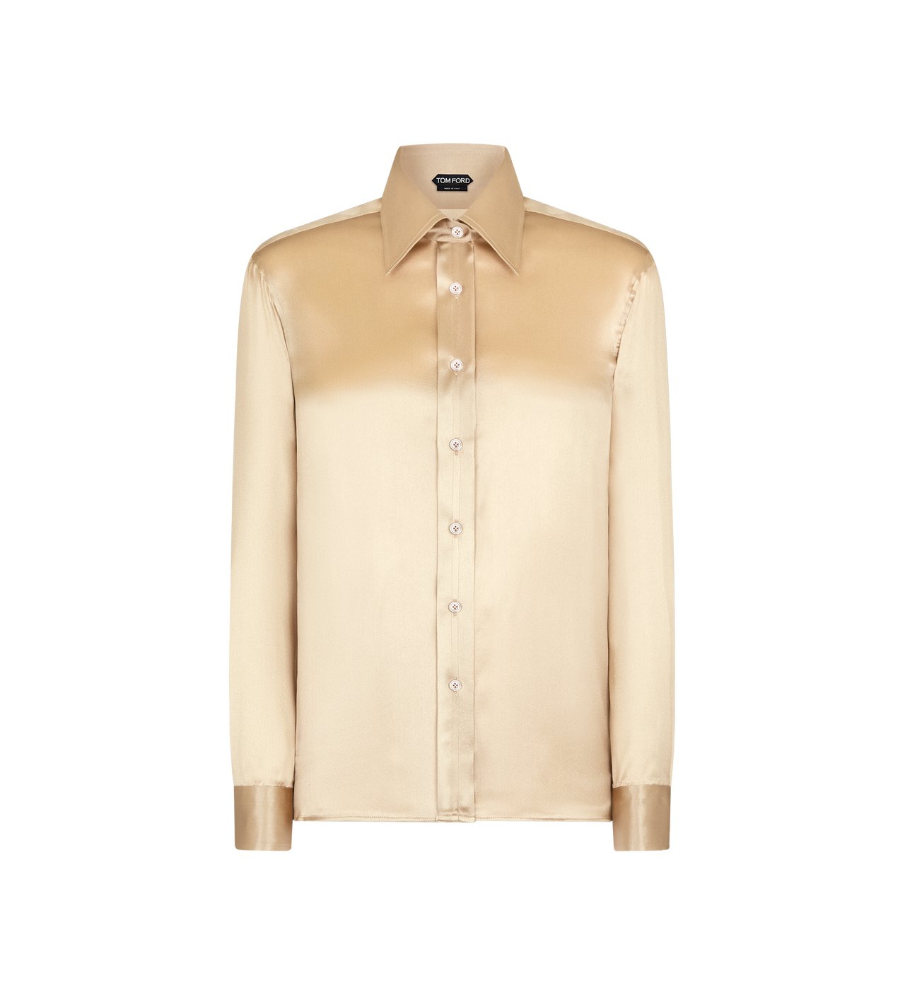 FLUID CHARMEUSE SILK SHIRT image number 0