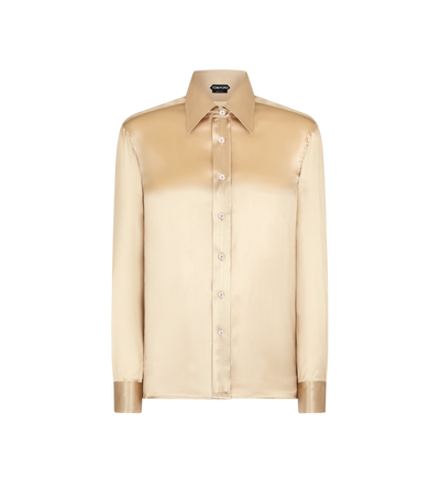 FLUID CHARMEUSE SILK SHIRT