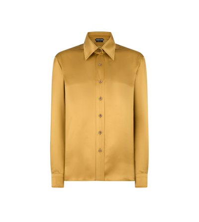 FLUID CHARMEUSE SILK SHIRT image number 0