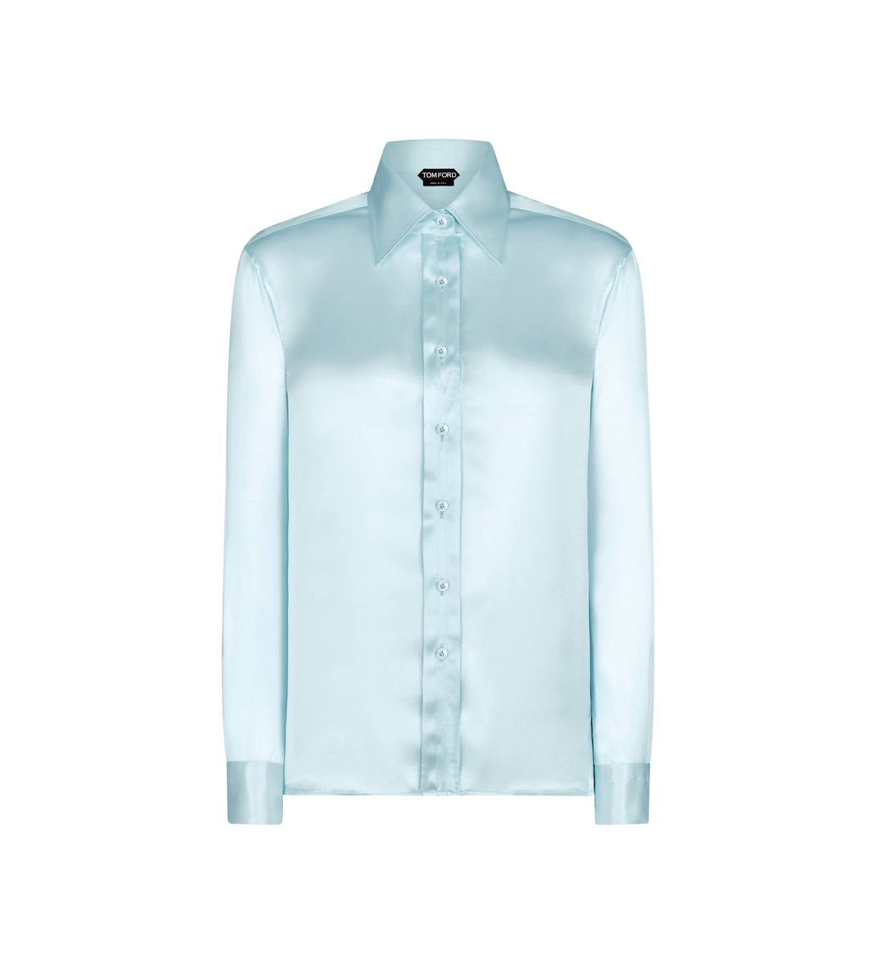 FLUID CHARMEUSE SILK SHIRT image number 0