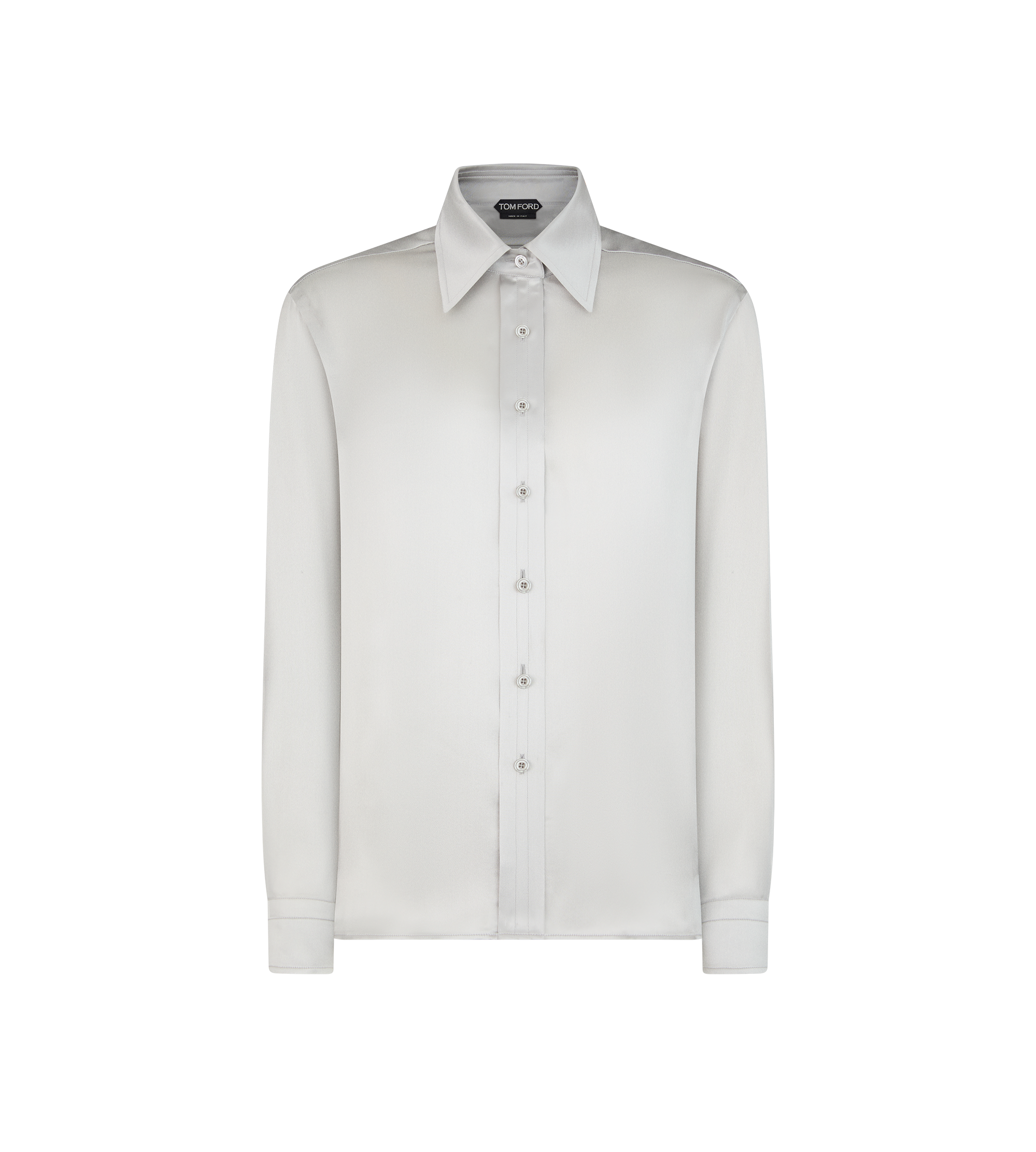 FLUID CHARMEUSE SILK SHIRT