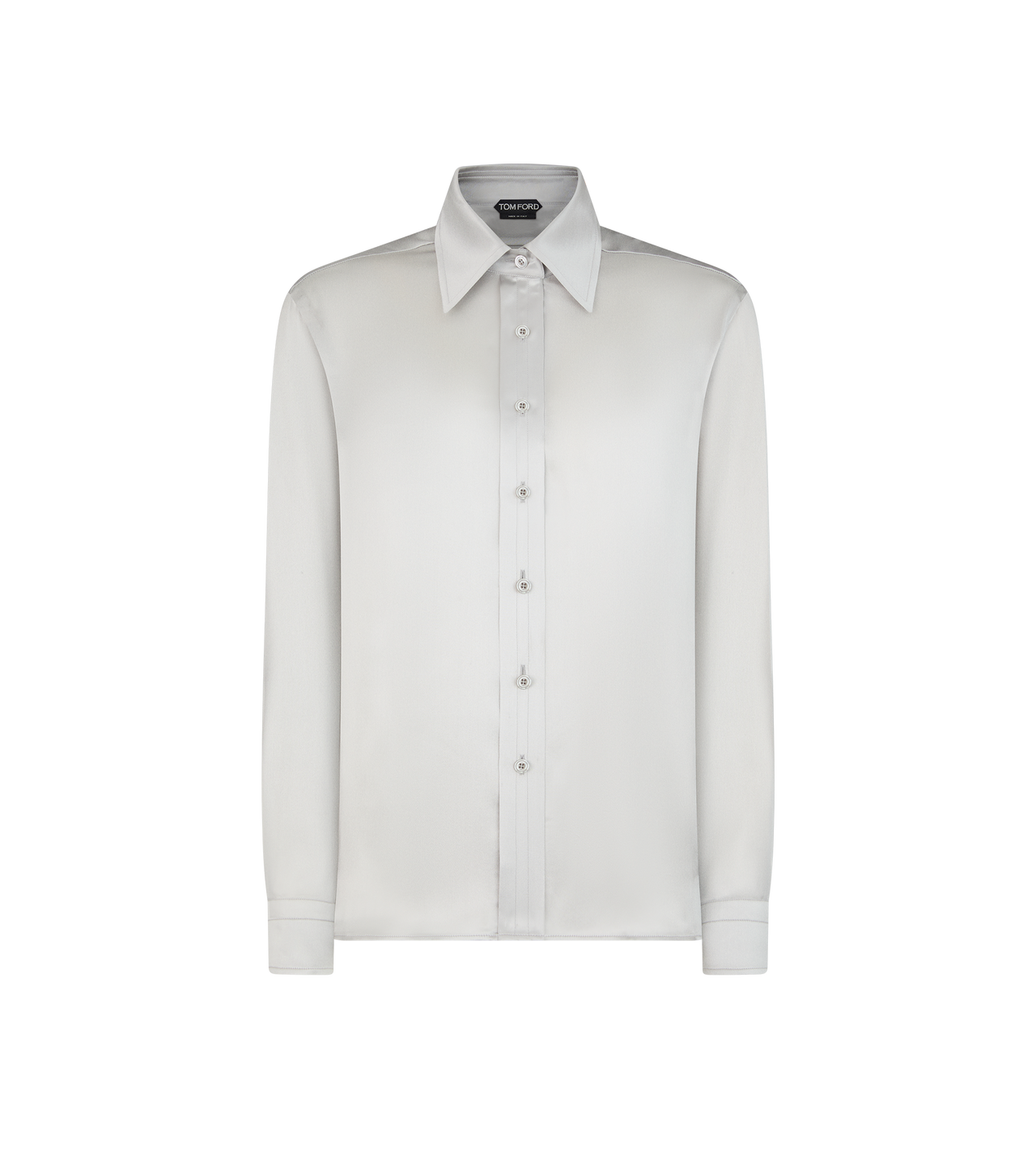 FLUID CHARMEUSE SILK SHIRT image number 0