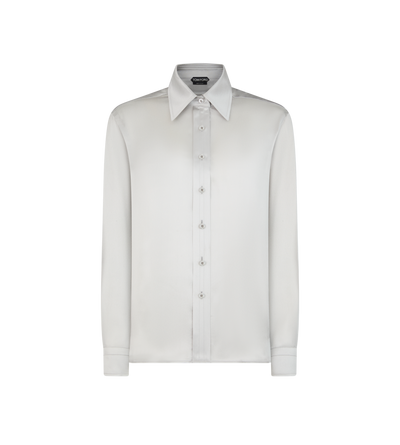 FLUID CHARMEUSE SILK SHIRT image number 0