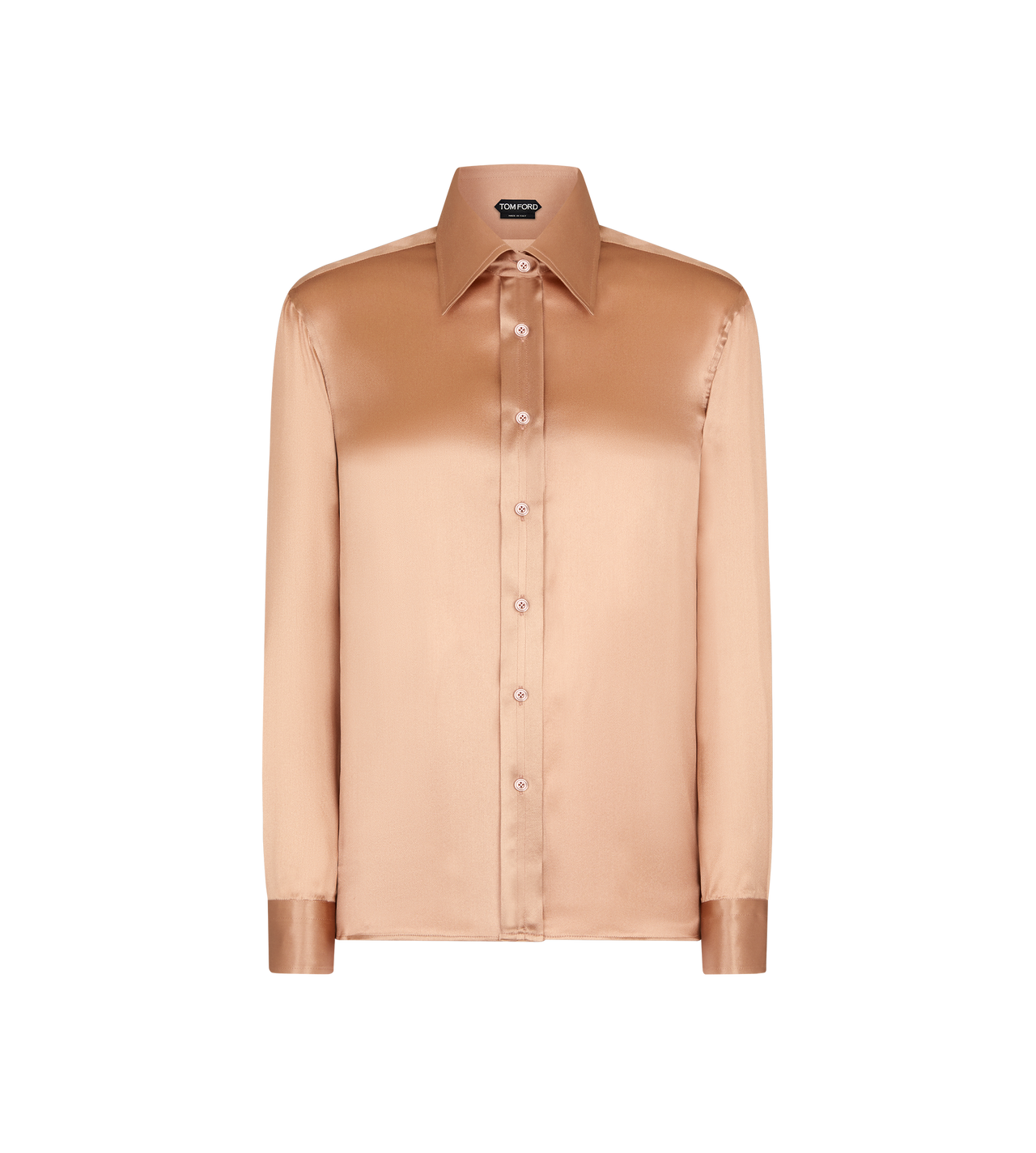 FLUID CHARMEUSE SILK SHIRT image number 0