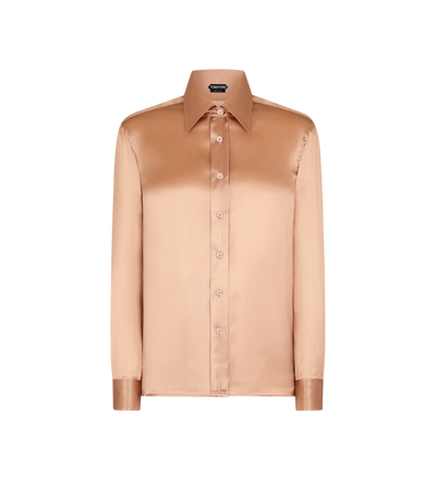 FLUID CHARMEUSE SILK SHIRT