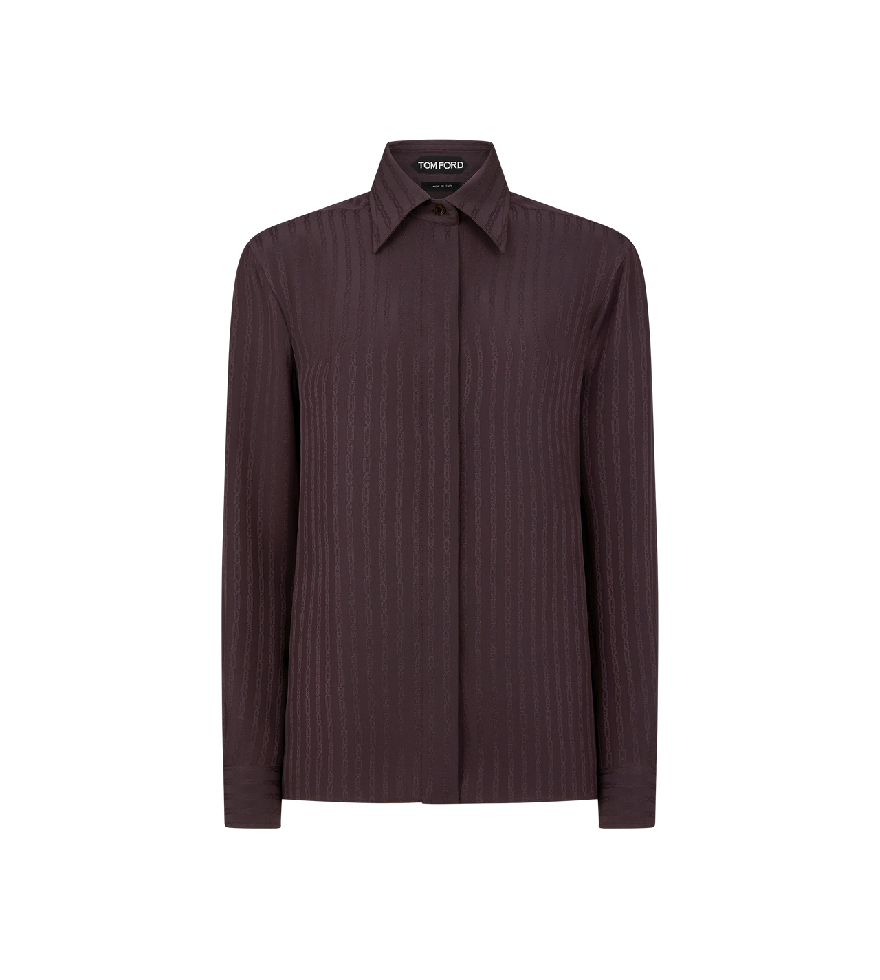 STRIPED FLUID SILK SHIRT image number 0