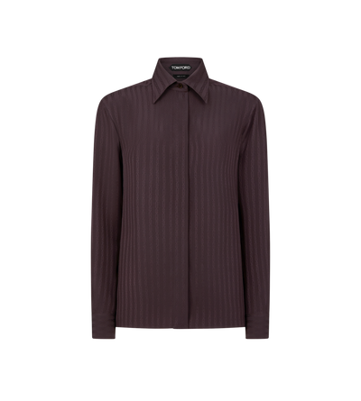 STRIPED FLUID SILK SHIRT