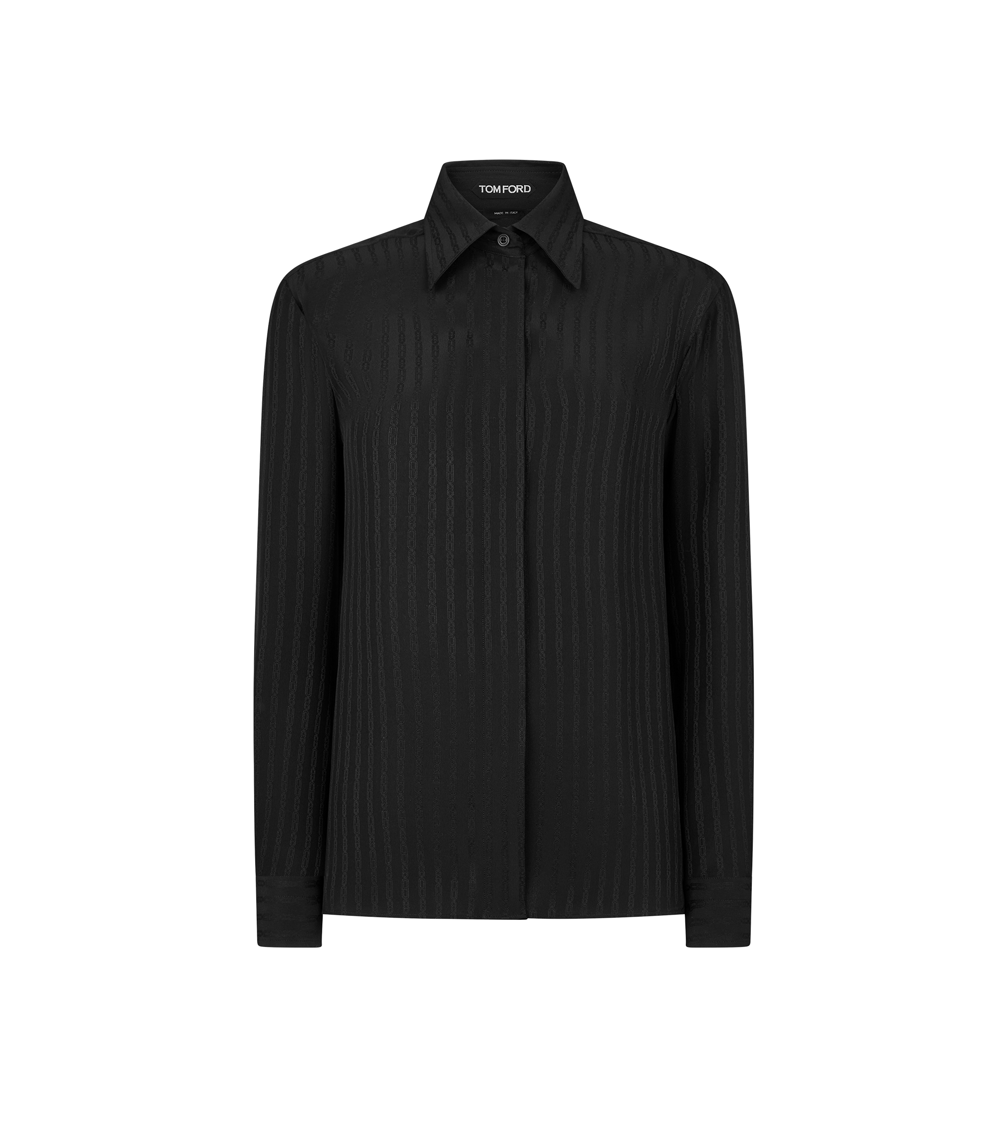 STRIPED FLUID SILK SHIRT