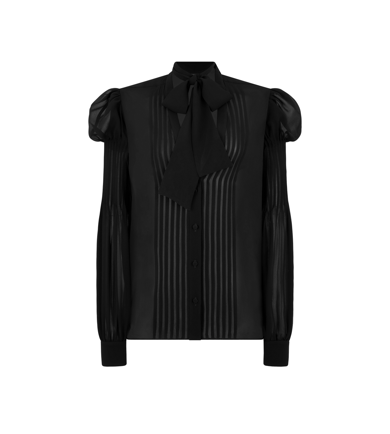 LONG SLEEVE LAVALLIERE BLOUSE image number 0