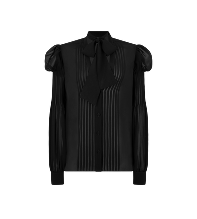 LONG SLEEVE LAVALLIERE BLOUSE image number 0