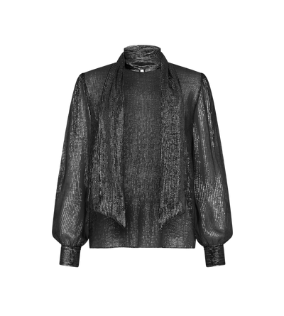 LONG SLEEVE LAVALLIERE BLOUSE