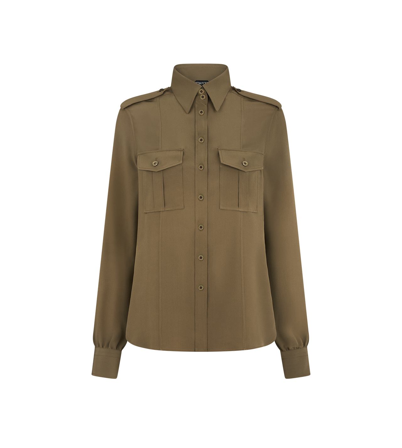 MILITARY SHIRT WITH FRONT POCKETS image number 0