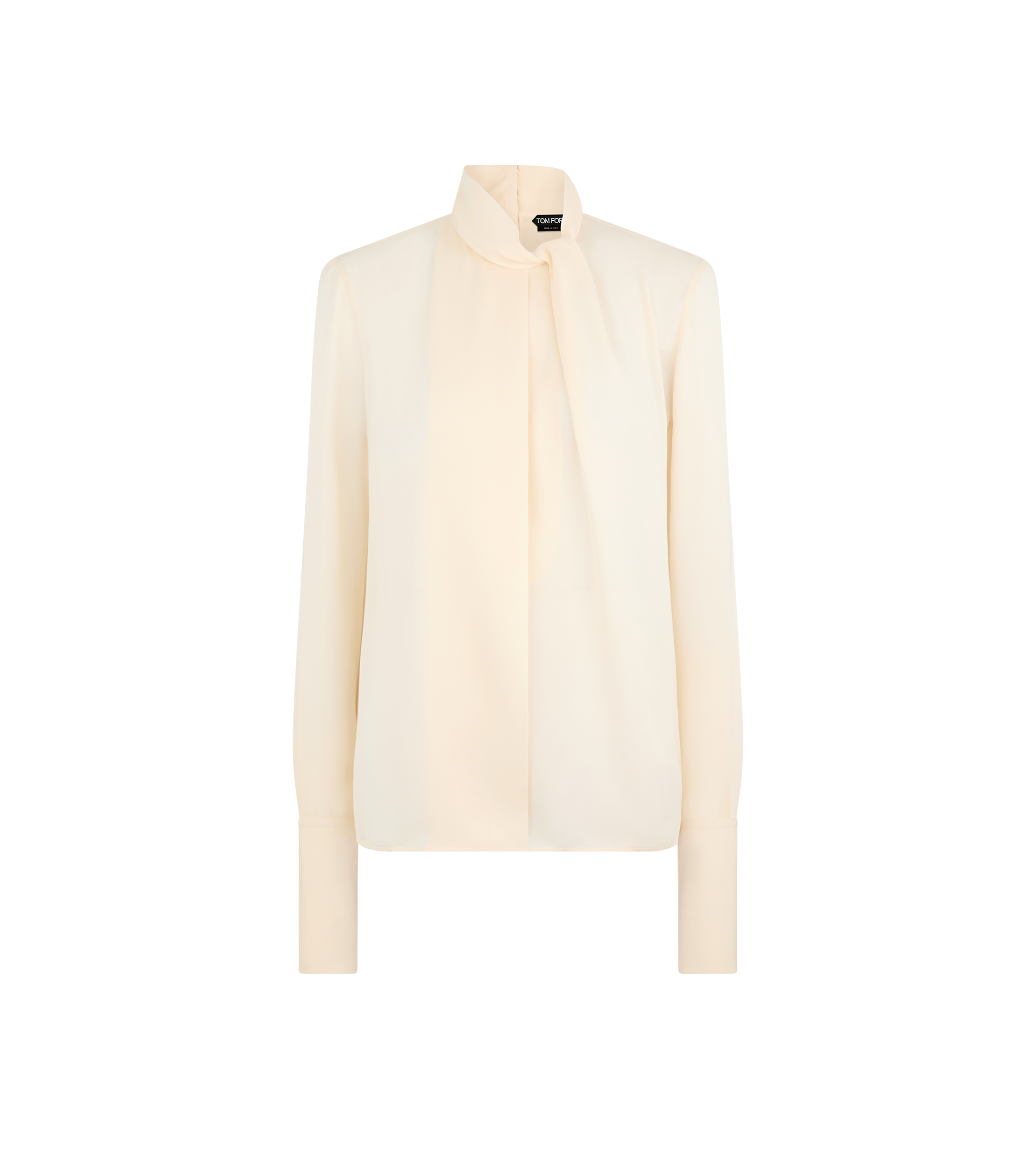 WASHED SILK GEORGETTE LONG SLEEVE BLOUSE