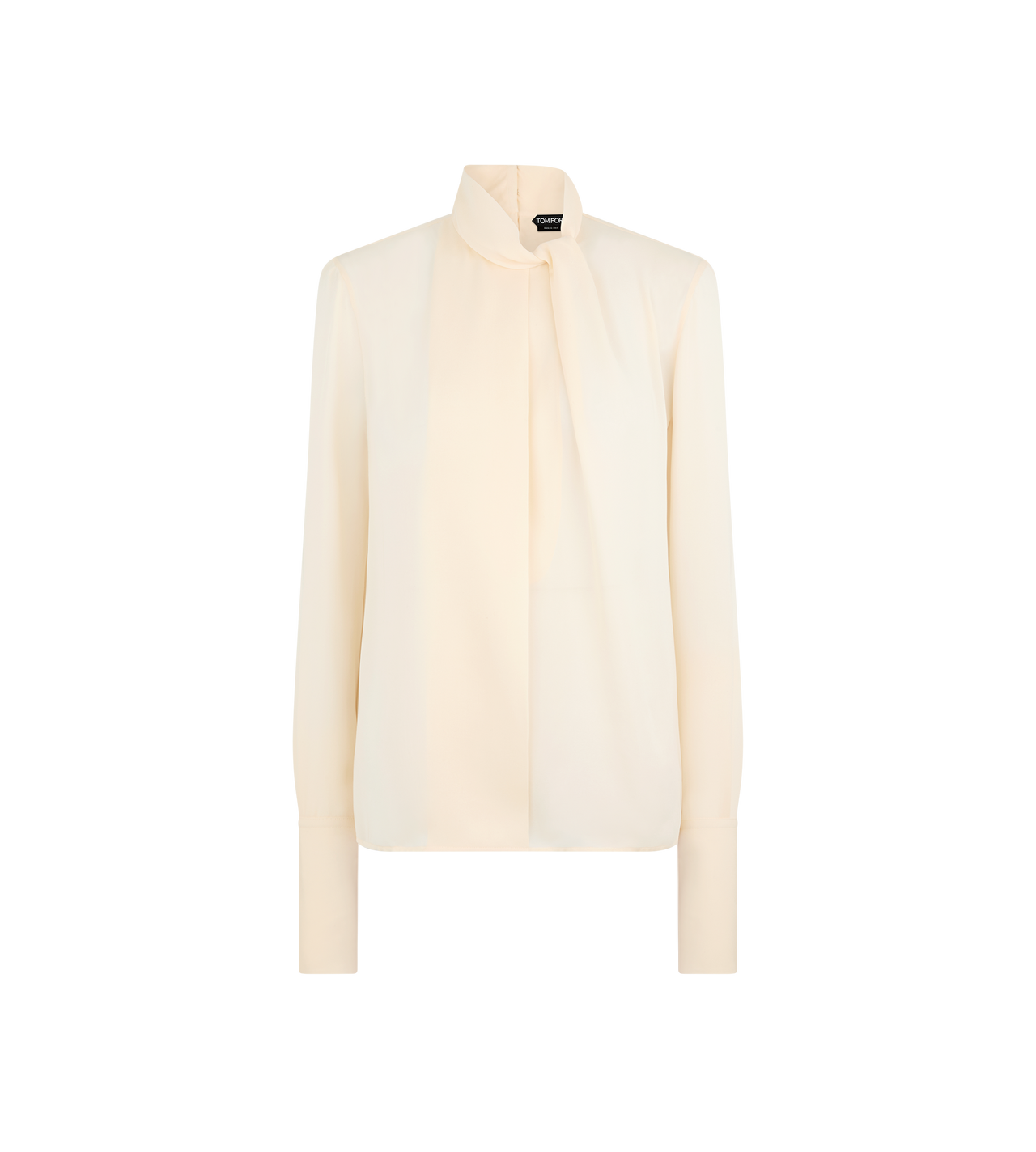 WASHED SILK GEORGETTE LONG SLEEVE BLOUSE image number 0