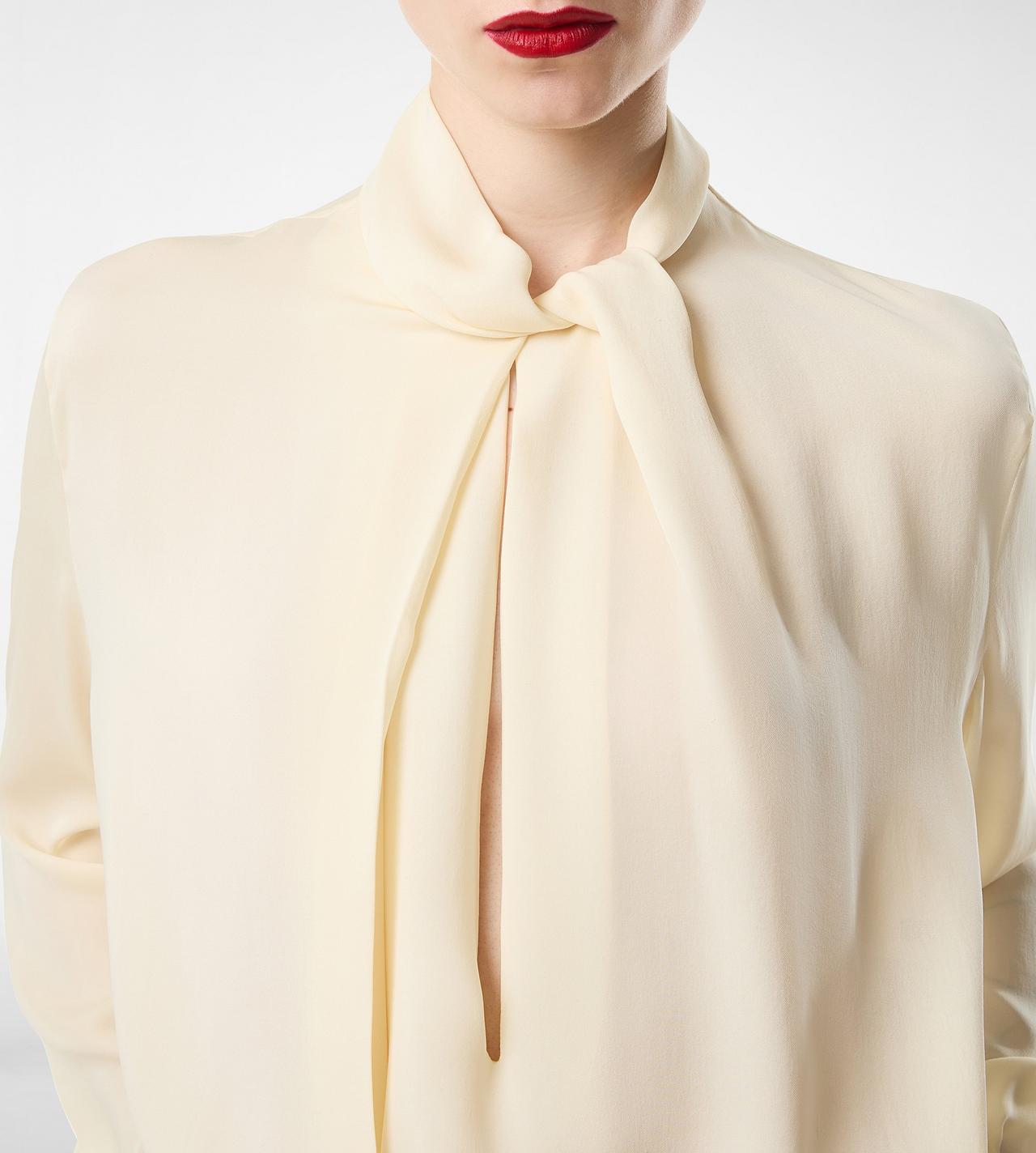 WASHED SILK GEORGETTE LONG SLEEVE BLOUSE image number 1
