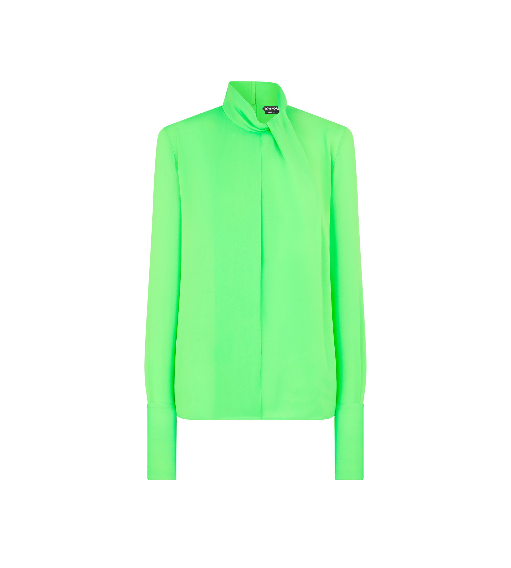 WASHED SILK GEORGETTE LONG SLEEVE BLOUSE