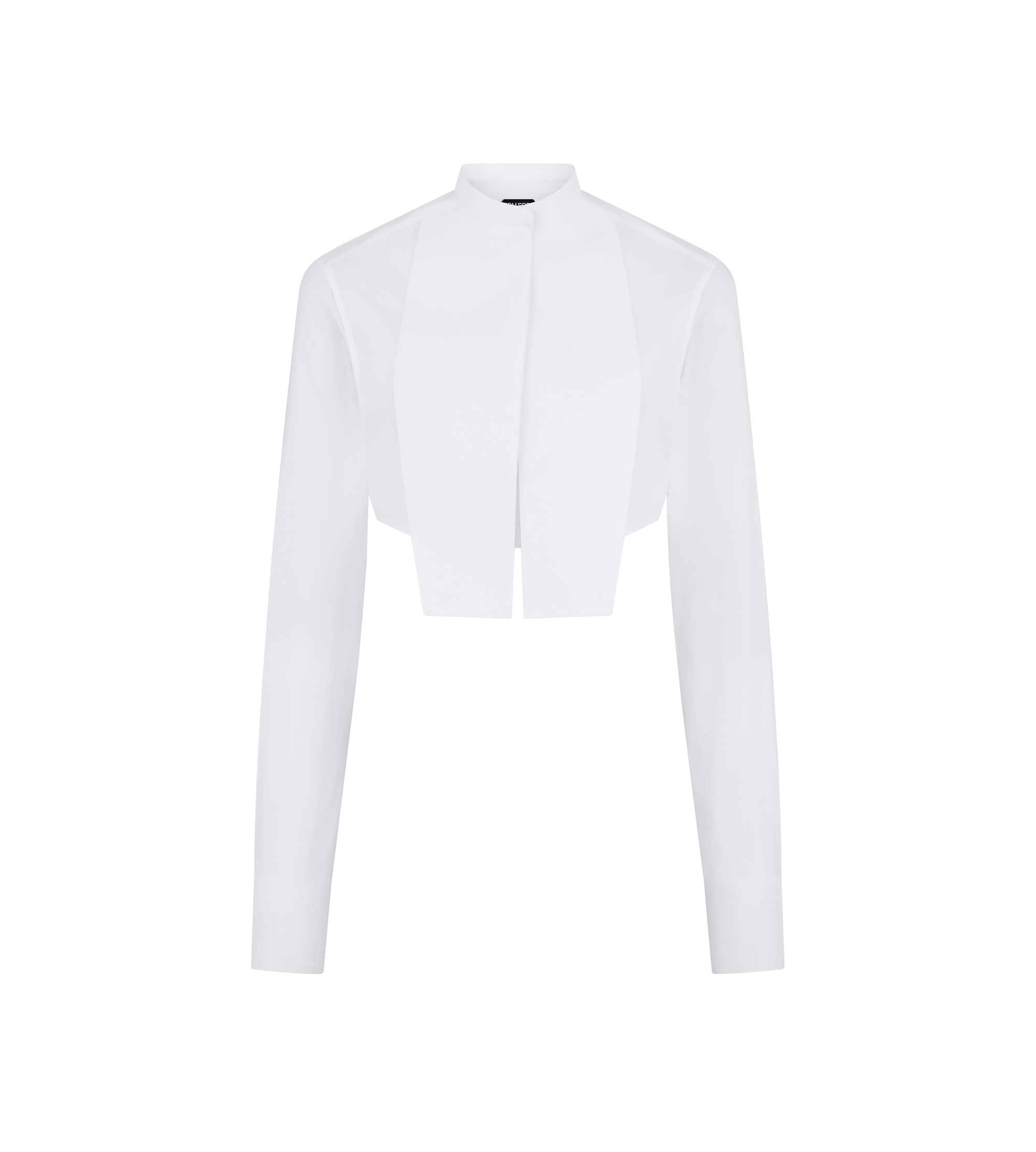 COTTON VOILE CROPPED SHIRT