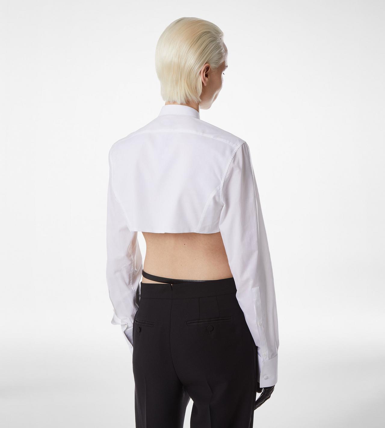 COTTON VOILE CROPPED SHIRT image number 3