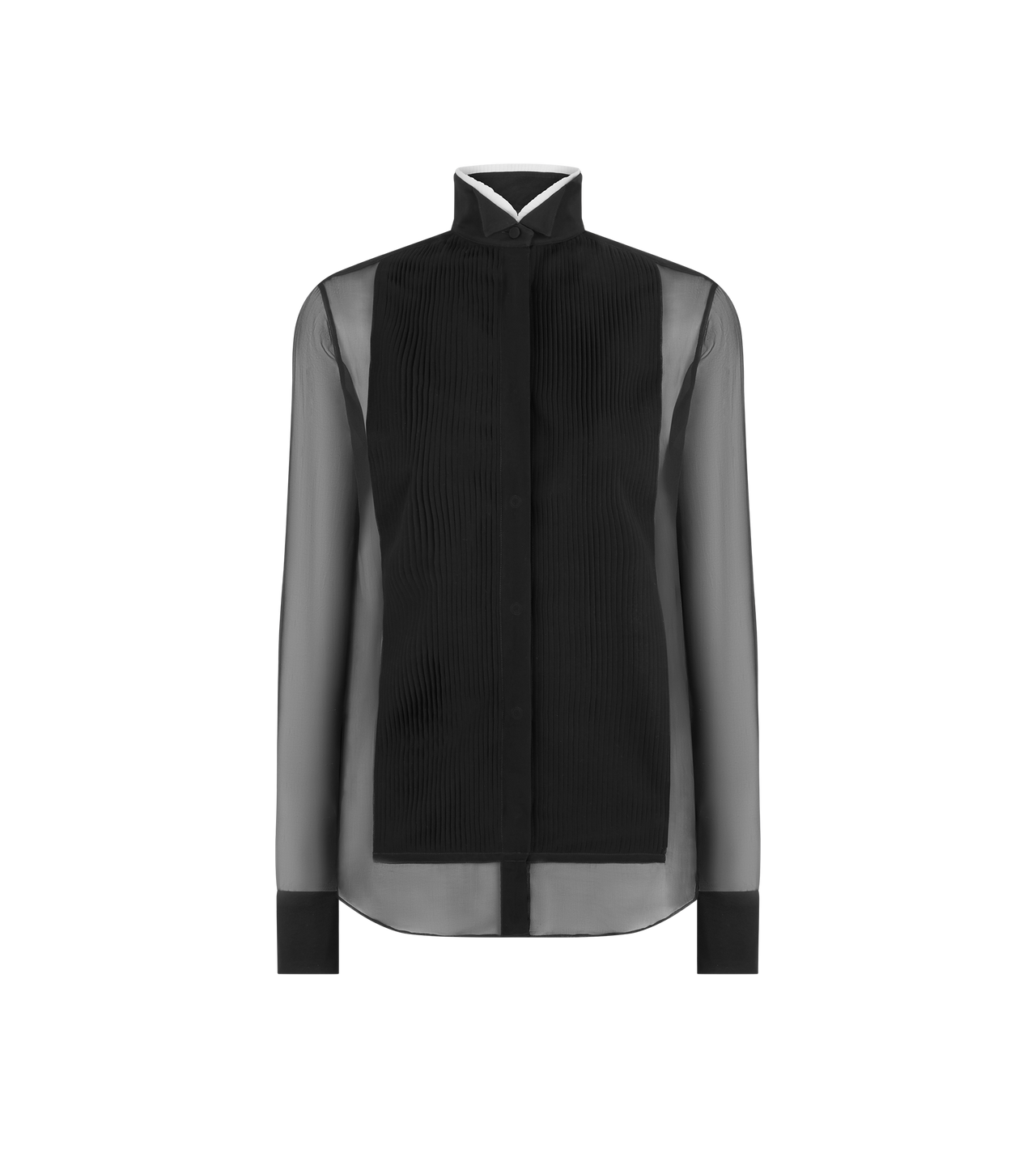 SILK CHIFFON SHIRT image number 0