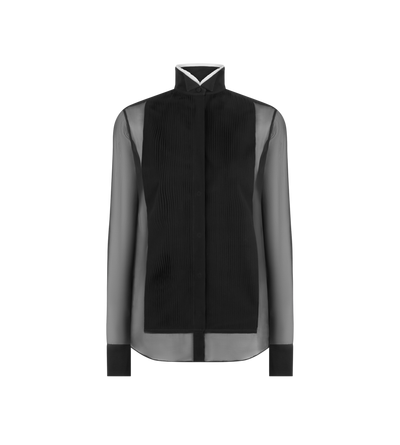 SILK CHIFFON SHIRT image number 0