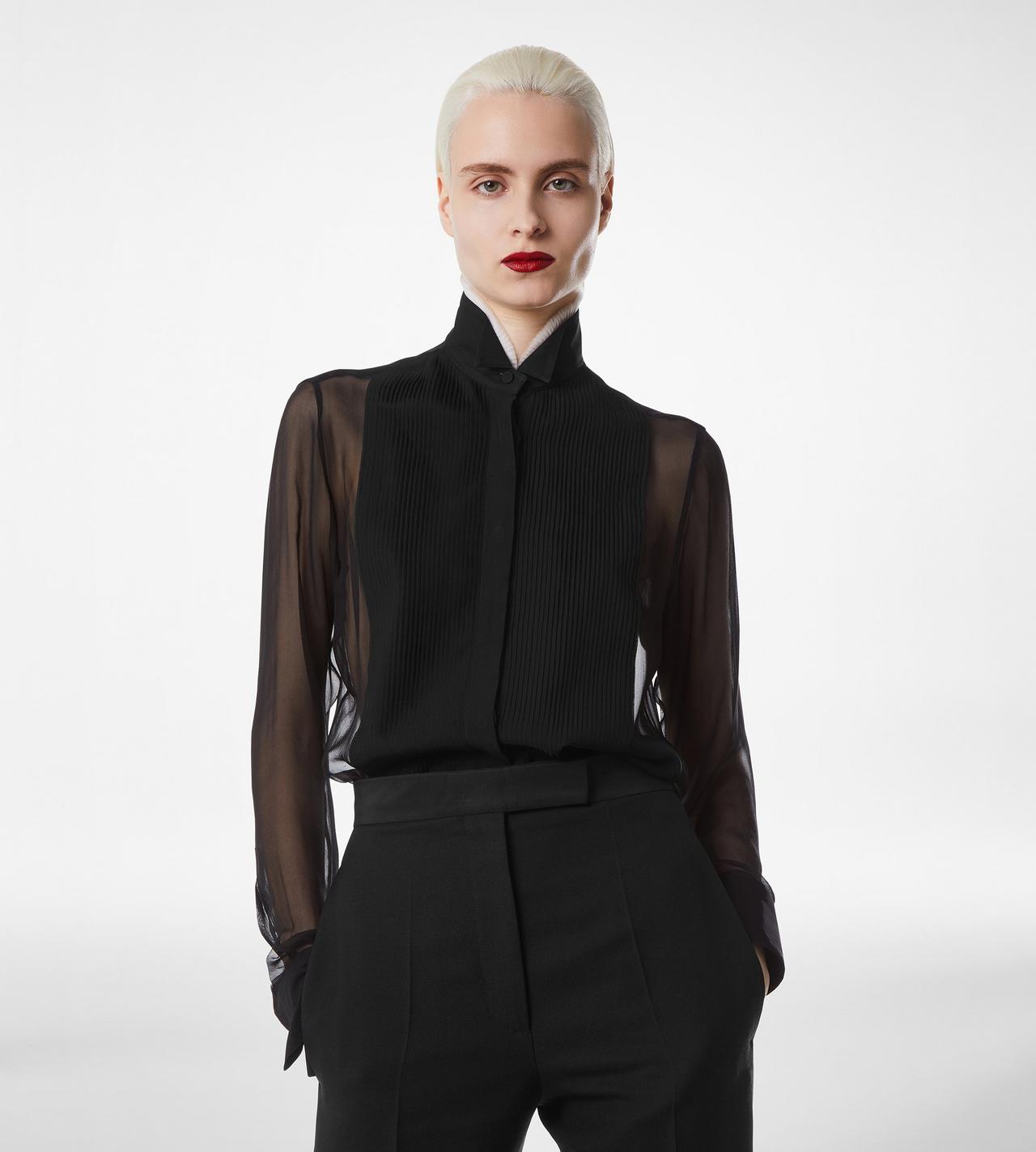 SILK CHIFFON SHIRT image number 2