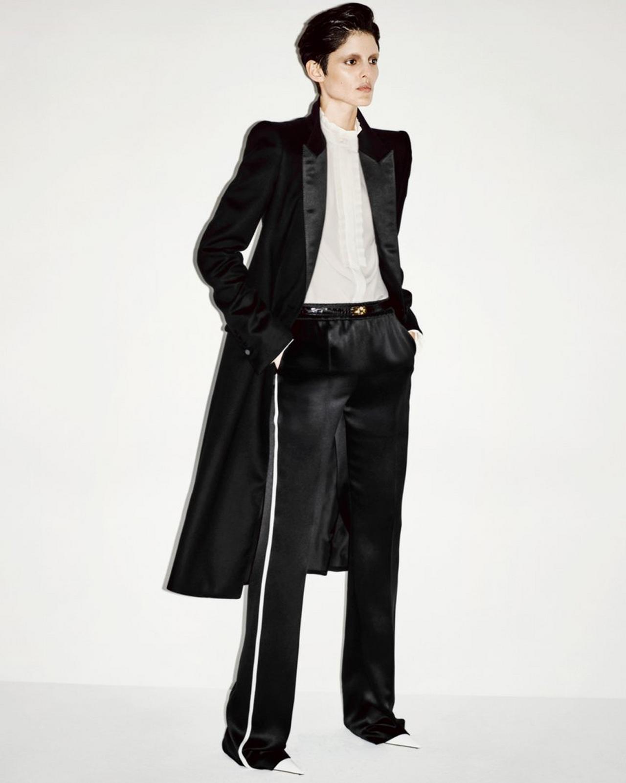 SILK CREPE DE CHINE SHIRT WITH PLISSE DETAILS image number 5