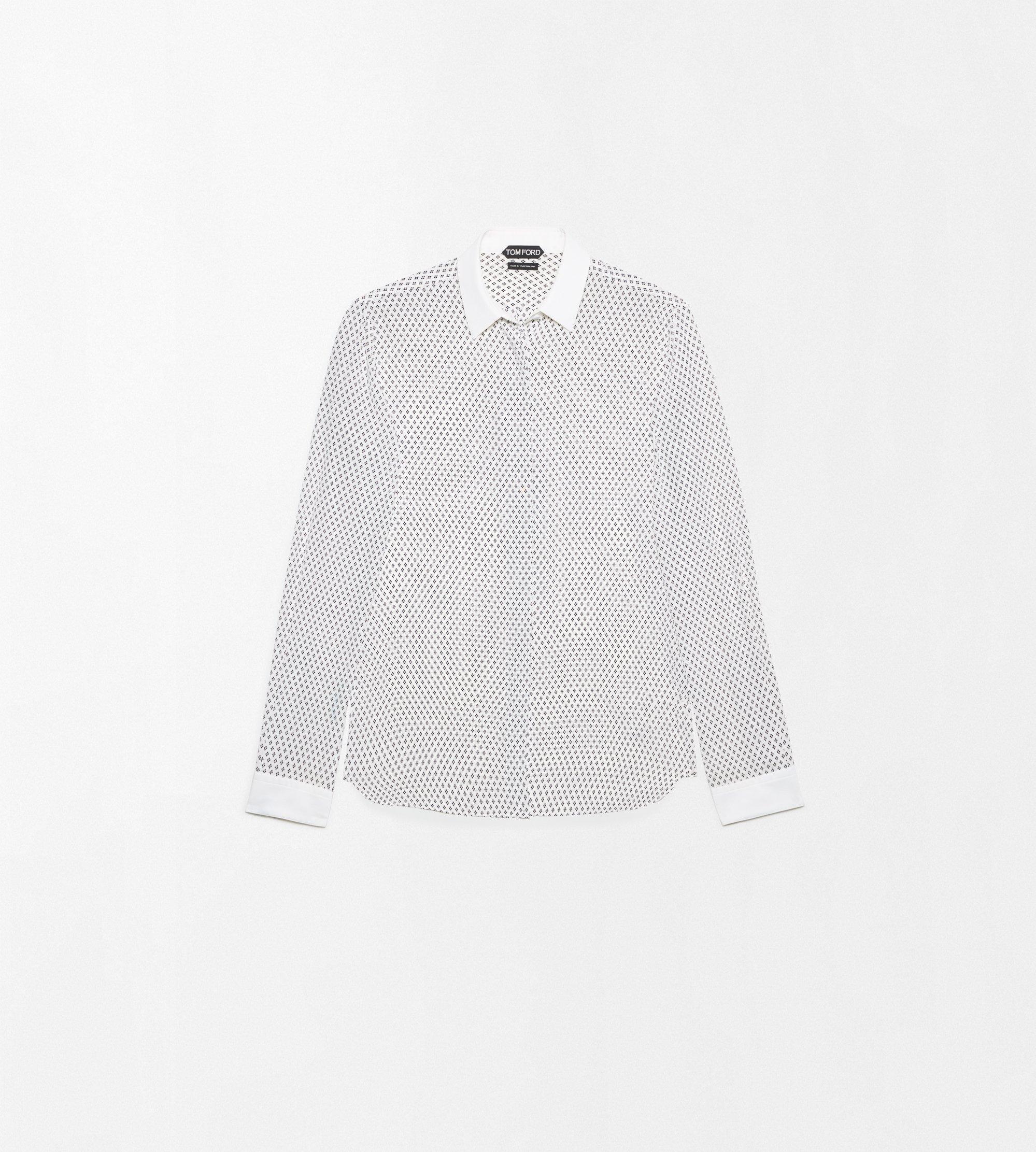 PRINTED MULTI ARGYLE SILK CREPE DE CHINE SHIRT