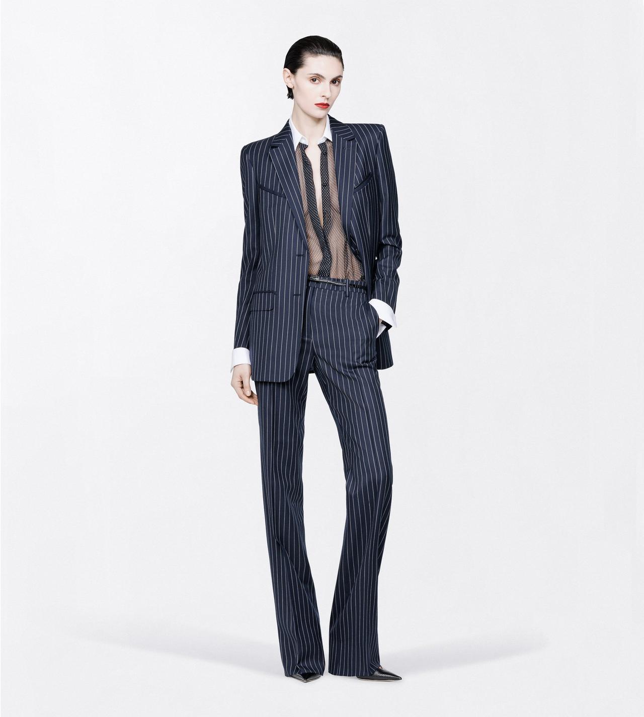 TOM FORD SILK BLACK+OFF WHITE PRINTED LOSANGE SILK CHIFFON SHIRT