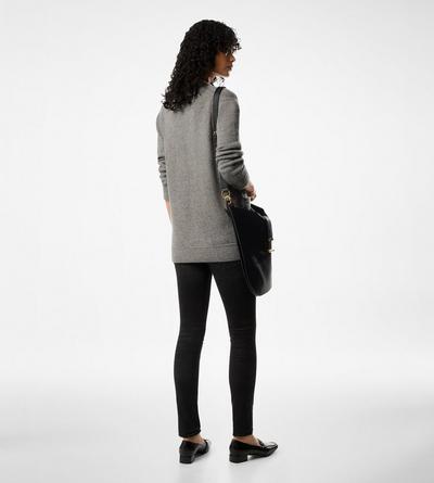 SOFT CASHMERE RELAXED FIT KNIT CARDIGAN image number 3