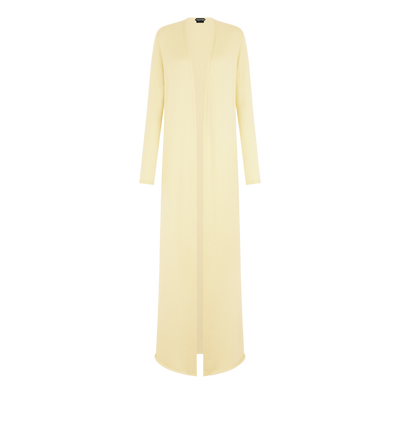 SEAMLESS FINE MERINO PIQUE  LONG OPEN CARDIGAN image number 0