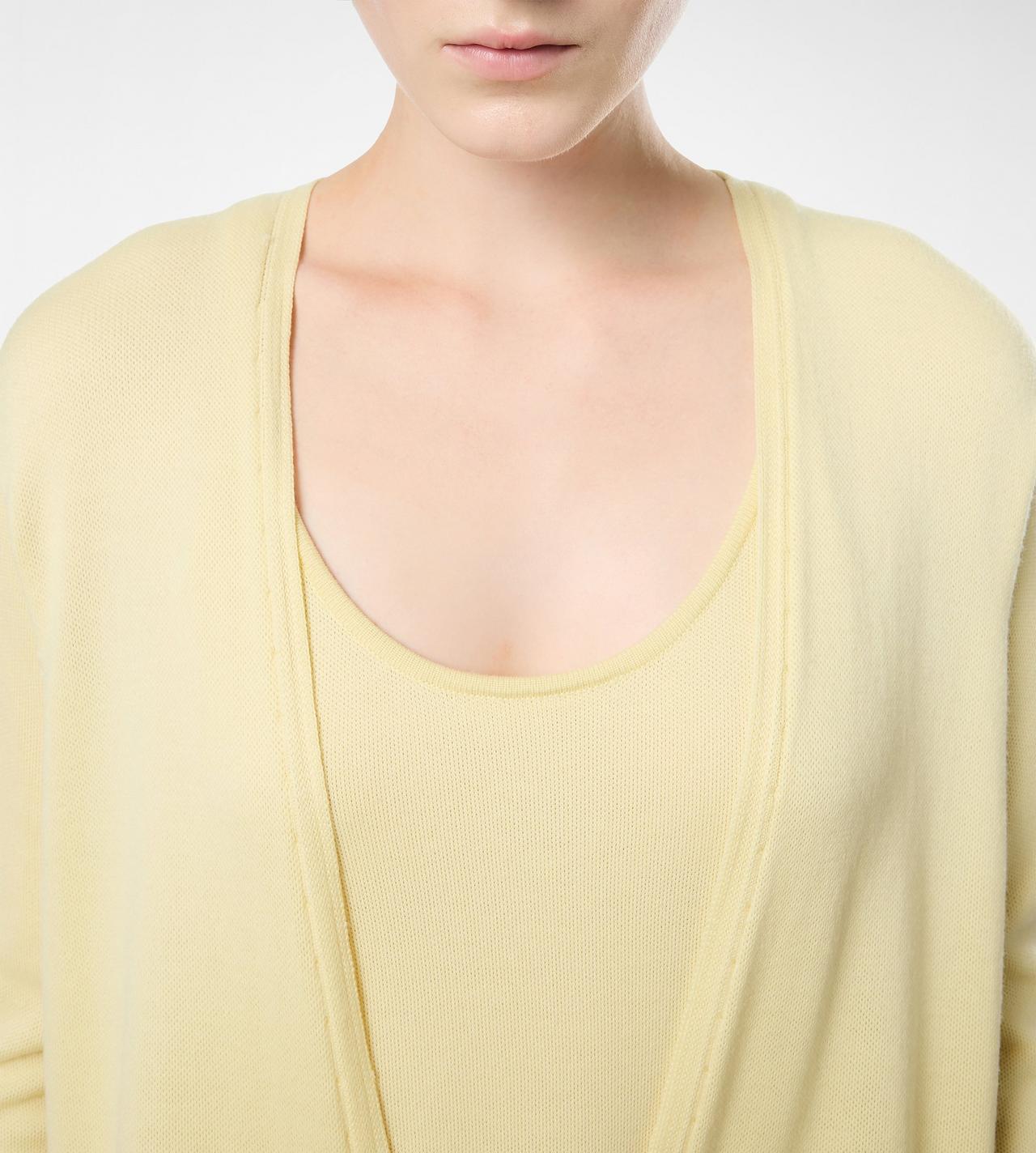 SEAMLESS FINE MERINO PIQUE  LONG OPEN CARDIGAN image number 1