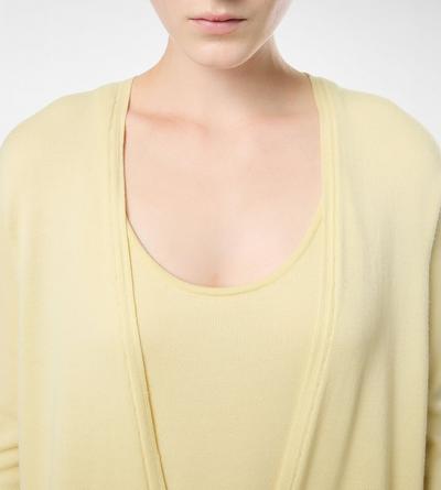 SEAMLESS FINE MERINO PIQUE  LONG OPEN CARDIGAN image number 1