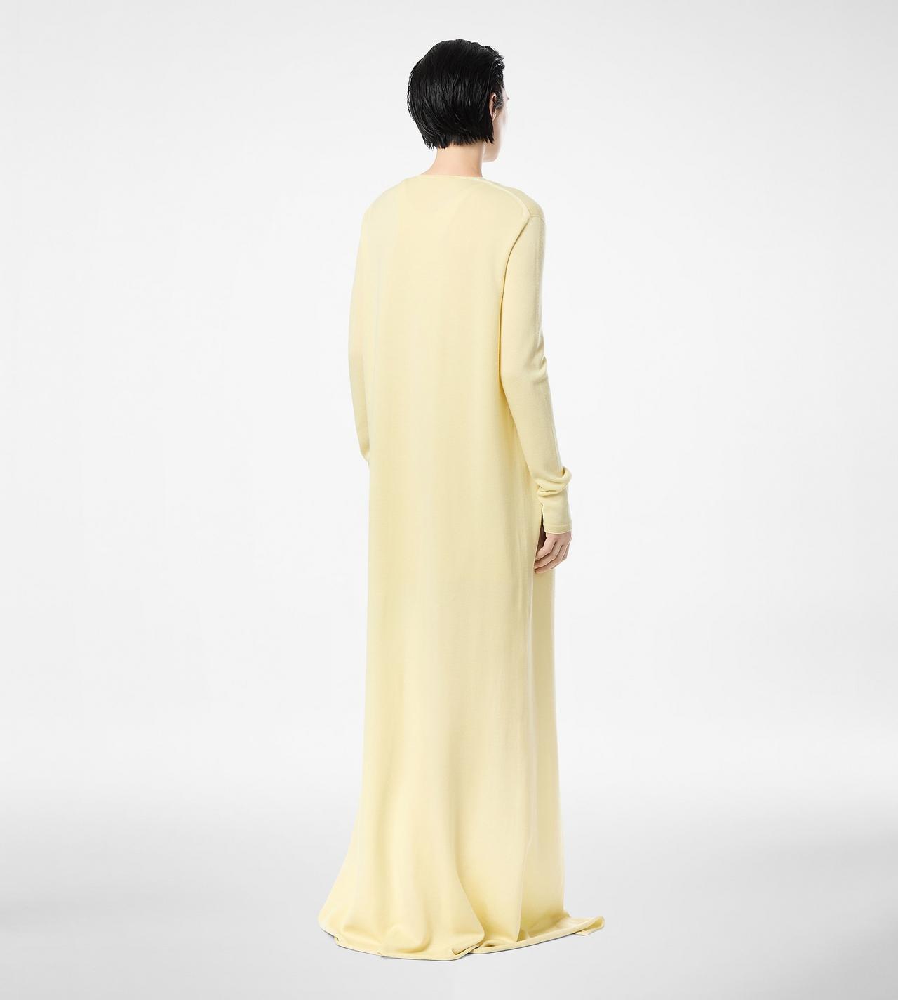 SEAMLESS FINE MERINO PIQUE  LONG OPEN CARDIGAN image number 3