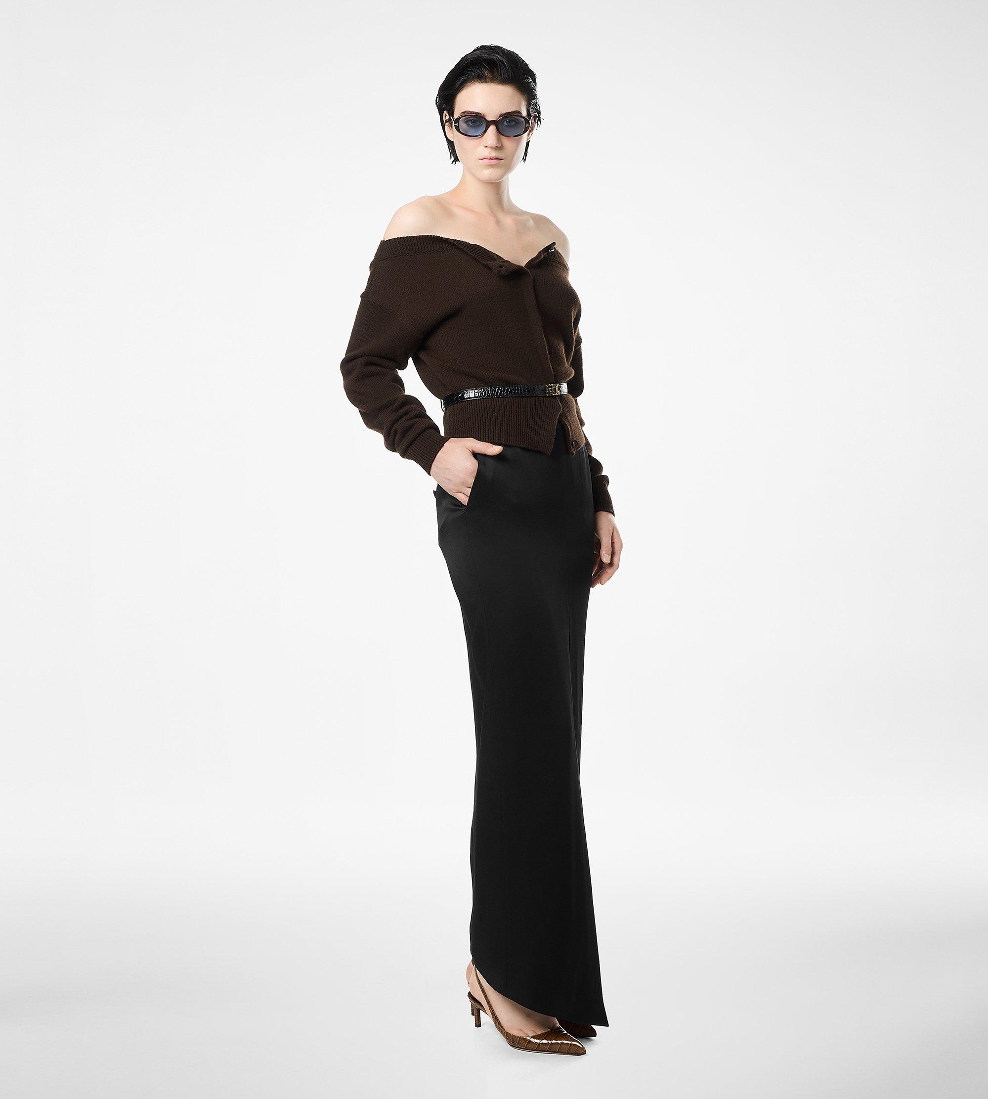 SOFT CASHMERE OPEN-NECK SHRUNKEN CARDIGAN | TOM FORD Fashion