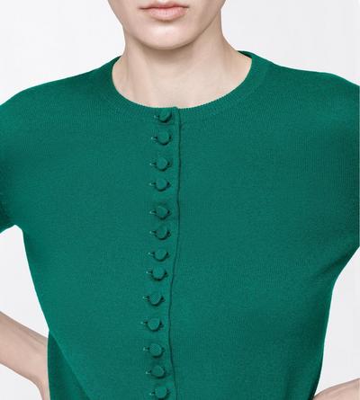 TOM FORD CASHMERE FORMAL GARDEN VINTAGE WASHED CASHMERE CREWNECK CARDIGAN