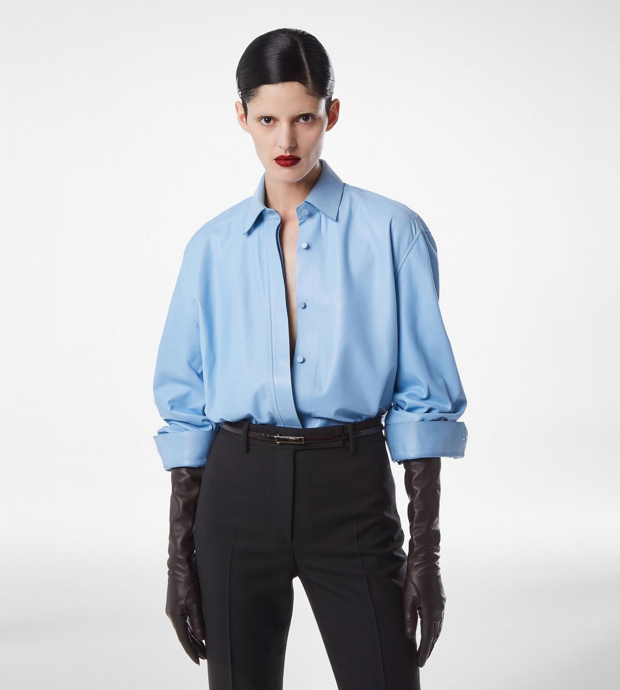 FRENCH PLONGE LEATHER SHIRT image number 3