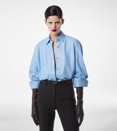 FRENCH PLONGE LEATHER SHIRT image number 3