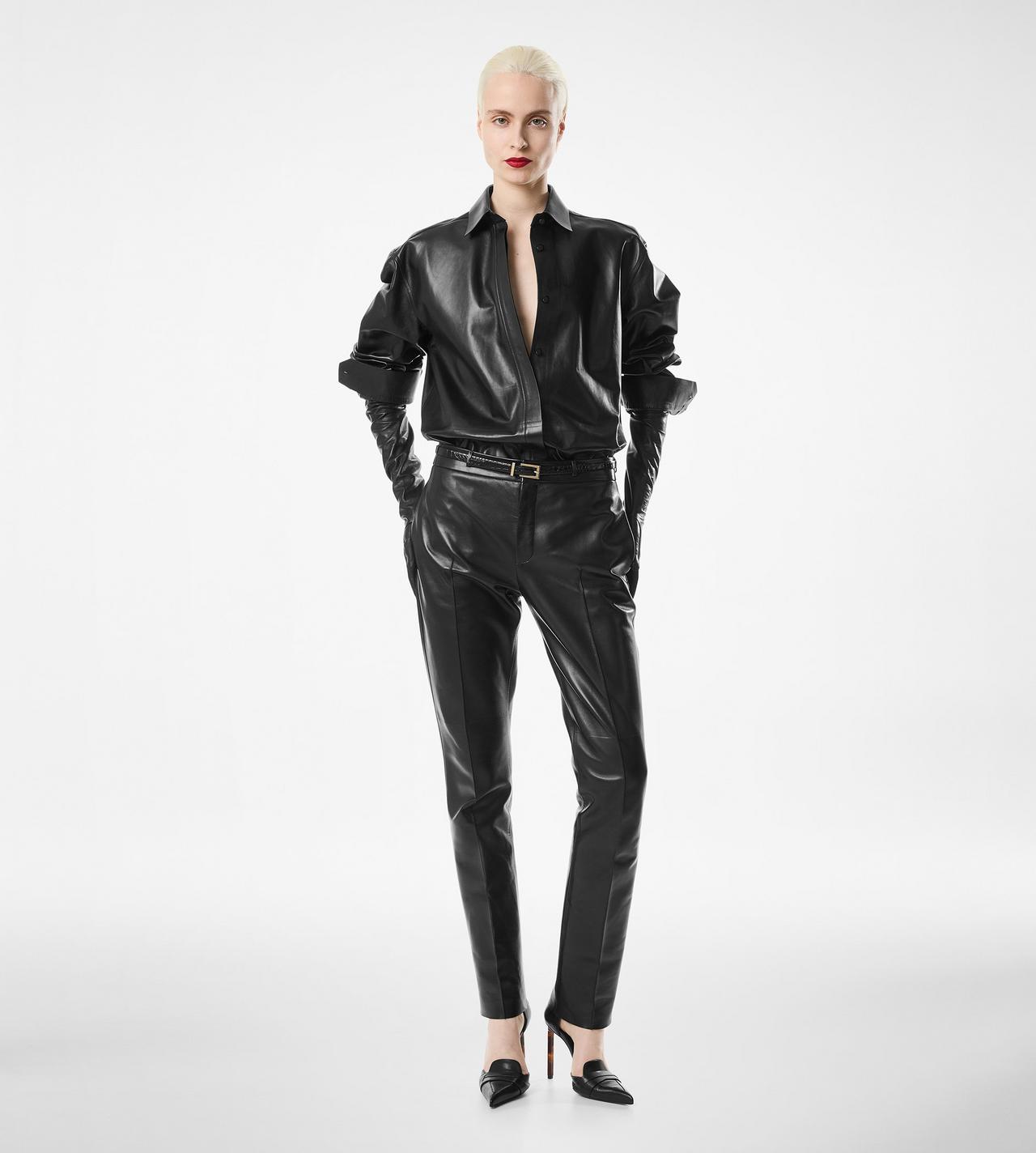 FRENCH PLONGE LEATHER SHIRT image number 4
